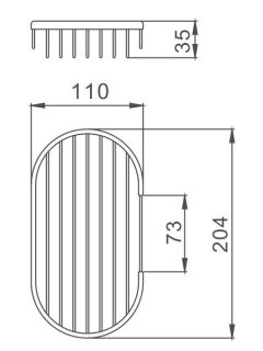 Мыльница Haiba HB331 хром